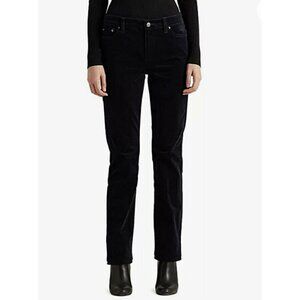 LAUREN RALPH LAUREN Black Label Women's Sz 10 Premier Blue Corduroy Pants Jeans